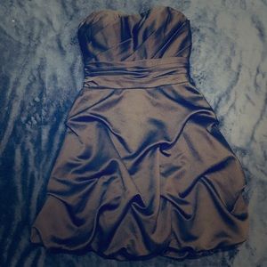 Black Bridesmaids dress from David’s Bridal